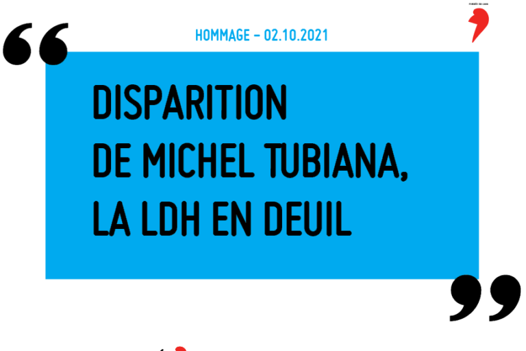 Press Release: Michel Tubiana