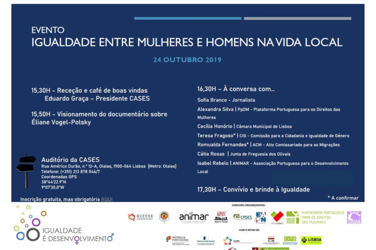 Evento "Igualdade entre Mulheres e Homens na Vida Local"